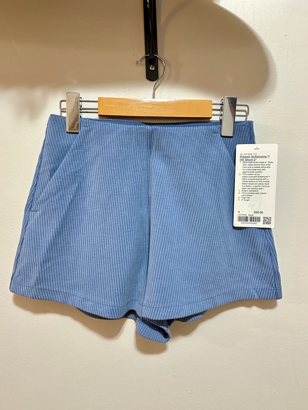 Lululemon Ribbed Softstream High Rise 2" Shorts - Picture 5 of 6